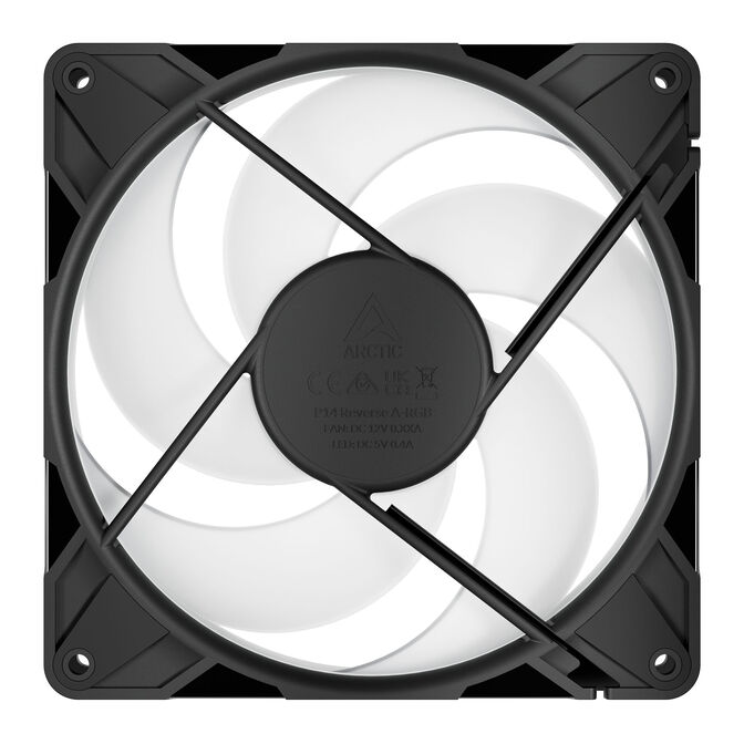 ARCTIC P14 Pro Reverse A-RGB PWM Fan - 140mm, black image number 5