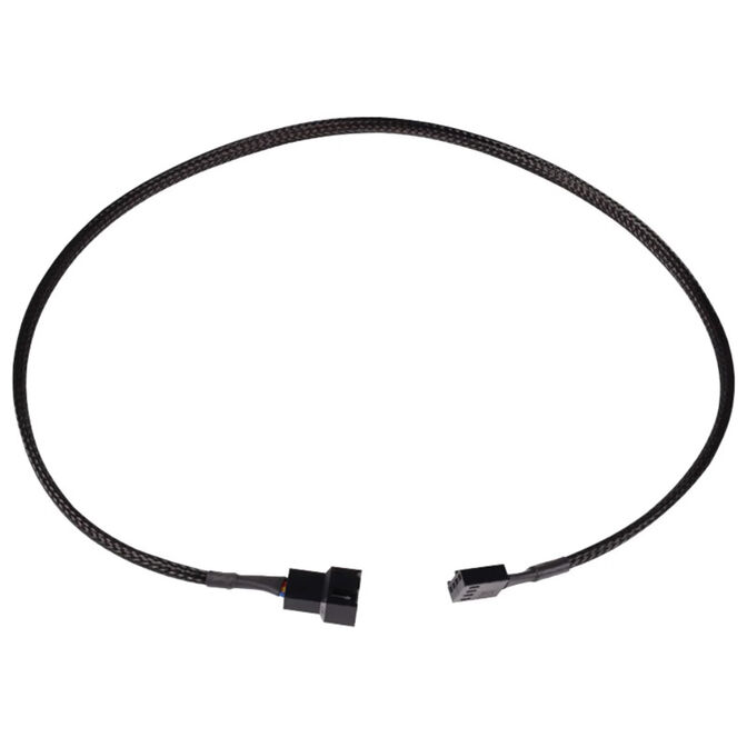 Alphacool L&uuml;fterkabel 4-Pin auf 4-Pin Verl&auml;ngerung 60cm - schwarz image number 0