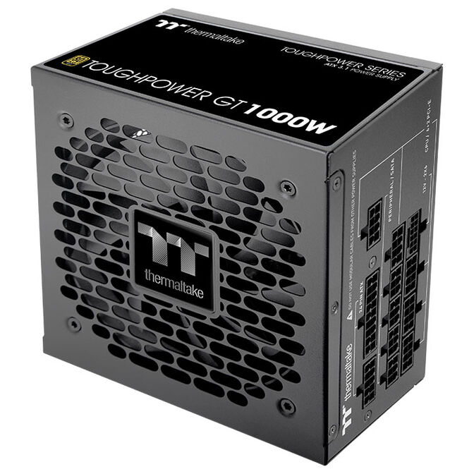 Thermaltake Toughpower GT 80 PLUS Gold power supply, modular, ATX 3.1, PCIe 5.1 - 1,000 W, black image number 1