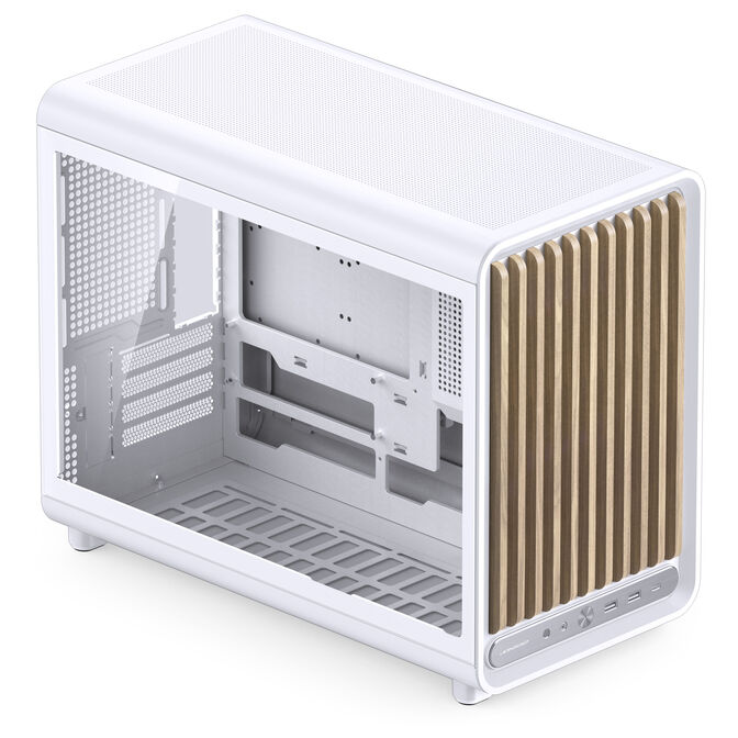 Jonsbo D33 Wood PC-Geh&auml;use, Micro-ATX Geh&auml;use, mATX, Tempered Glass - wei&szlig;, Holz image number 5