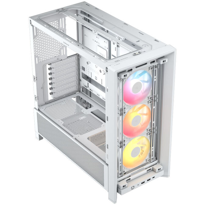Corsair Frame 4000D RS ARGB PC-Geh&auml;use, Midi-Tower, E-ATX, RGB, Tempered Glass - wei&szlig; image number 1