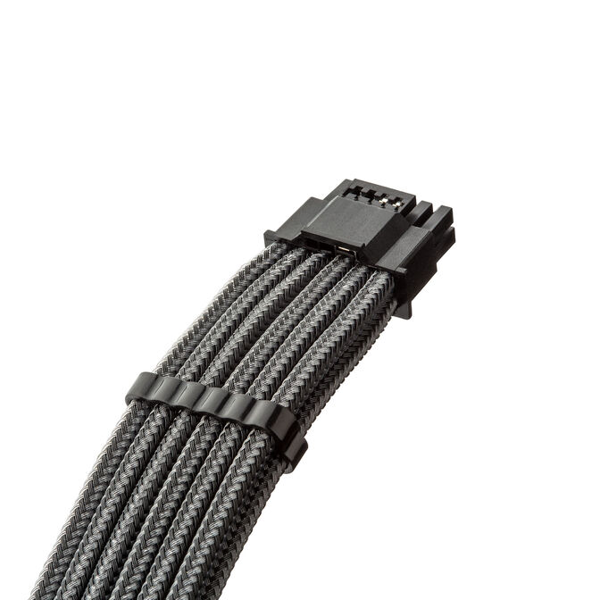 CableMod Universal Pro ModMesh 16-Pin zu 16-Pin-Kabel, 90&deg; Anschluss, Sleeved, StealthSense - carbon, 60 cm, Var. A image number 1
