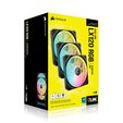 Corsair iCUE Link LX120 RGB, PWM L&uuml;fter, 3er Pack - 120mm, schwarz image number null