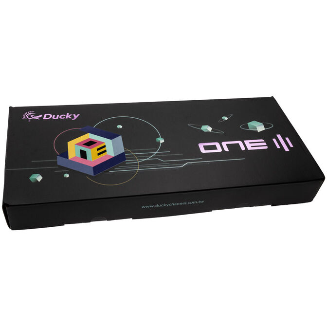 Ducky One 3 Mist Grey TKL Gaming Keyboard, RGB LED - MX-Blue (US) image number 9