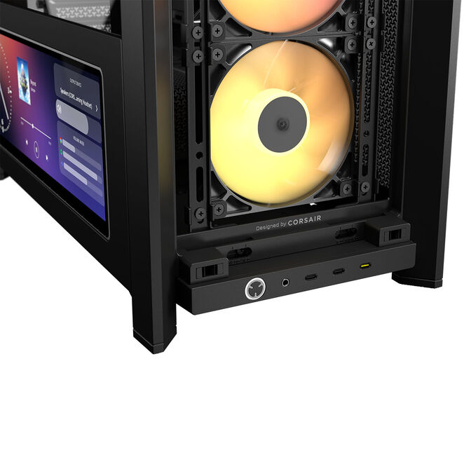 CORSAIR FRAME 4000D LCD RS PC-Geh&auml;use, Midi-Tower, ATX, ARGB, Tempered Glass - schwarz image number 14