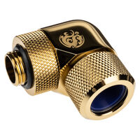 Bitspower Advanced Multi-Link Adapter Anschluss 90 Grad G1/4 Zoll AG auf 14mm AD Hardtube - drehbar,