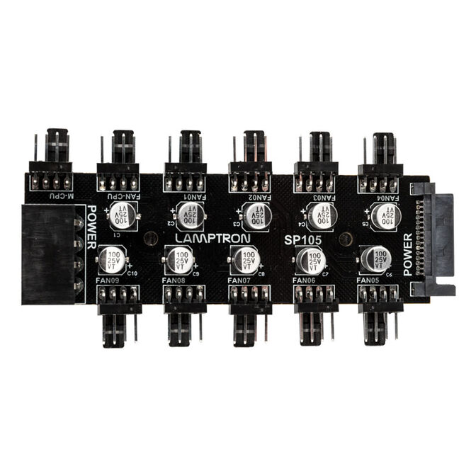Lamptron SP105 10x PWM-L&uuml;fter-Hub image number 1
