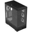 Aerocool P500B PC Case, Midi Tower, ATX, Tempered Glass, RGB - Black image number null