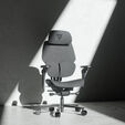 ThunderX3 FLEX Pro Gaming Chair, ergonomic - fabric, grey image number null