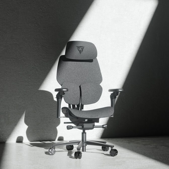 ThunderX3 FLEX Pro Gaming Chair, ergonomic - fabric, grey image number 9