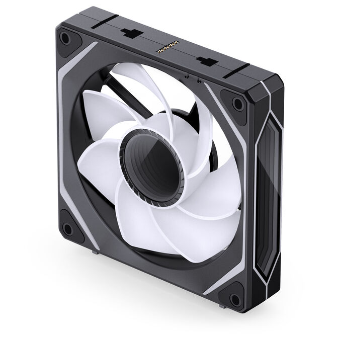 Jonsbo ZL-120BR Fan, Reverse Blade, PWM, ARGB - 120mm, black, 3-pack image number 4