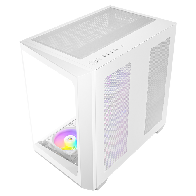 Antec C5 PC case, mid tower, ATX, RGB, tempered glass - white image number 14