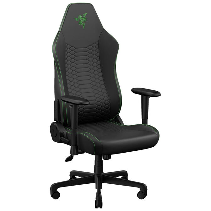 Razer Iskur V2 X NewGen Gaming Chair, Lumbar Support, CoolTouch Padding, 152&deg; Recline - Black/Green image number 0