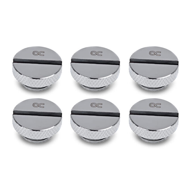 Alphacool Eiszapfen Verschlussschraube G1/4, chrome - 6er Pack image number 0