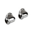 Corsair Hydro X Series XF Hardline Adapter 90 Degree 12mm OD to 12mm OD Hardtube - 2 Pack, chrome image number null