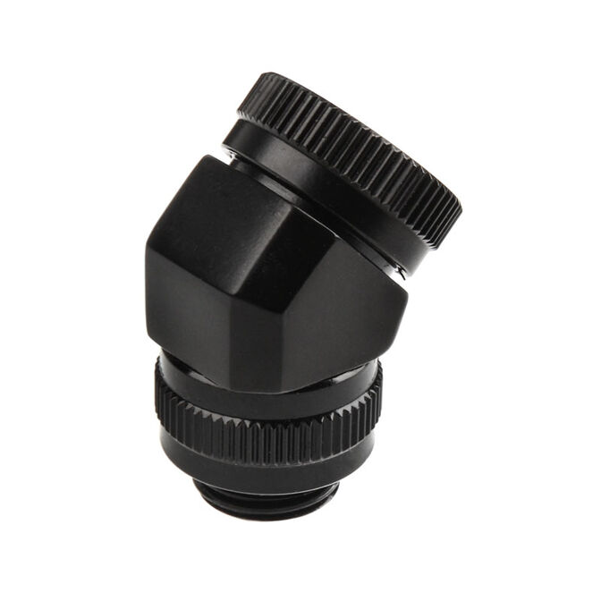 PHANTEKS Glacier Rotary Anschluss 45 Grad G1/4 Zoll AG auf 12mm AD Hardtube - drehbar, schwarz image number 0
