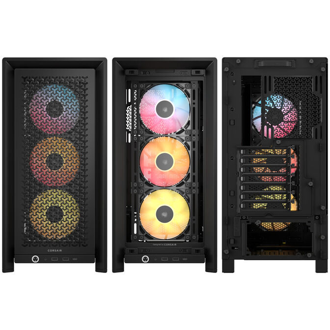 Corsair Frame 4000D RS ARGB PC-Geh&auml;use, Midi-Tower, E-ATX, RGB, Tempered Glass - schwarz image number 7