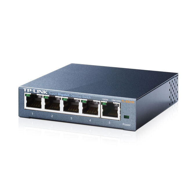 TP-Link TL-SG105 Gigabit-Switch, 5-Port, unmanaged - schwarz image number 2