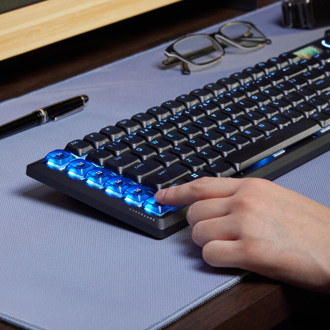 Corsair Vanguard Air 99 Wireless Gaming Keyboard, optical-mechanical, low profile, 8K polling, DE layout - black image number 21