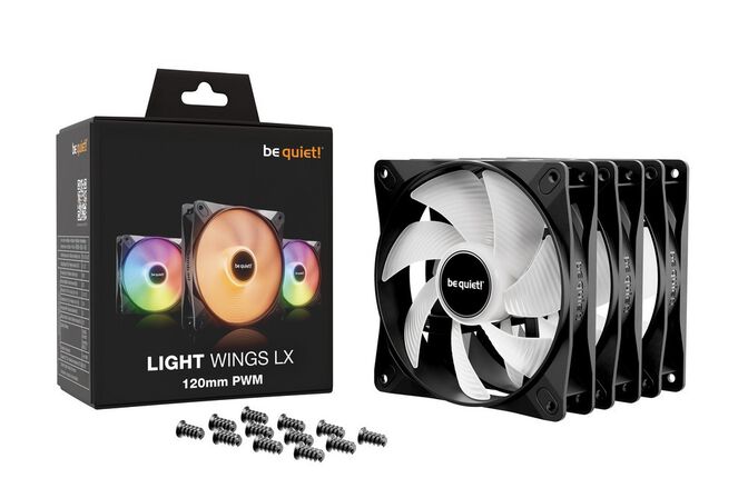 be quiet! Light Wings LX ARGB PWM L&uuml;fter, Triple Pack - 120mm, schwarz image number 4