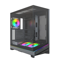 Montech Sky 3 PC-Geh&auml;use, Midi-Tower, ATX, ARGB, Tempered Glass - schwarz