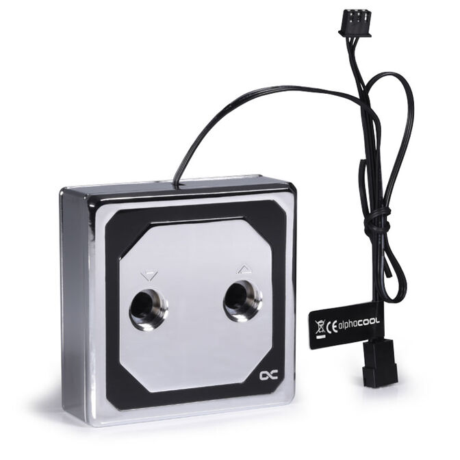 Alphacool Eisblock XPX Aurora Edge CPU cooler - Brass Chrome Digital RGB image number 3