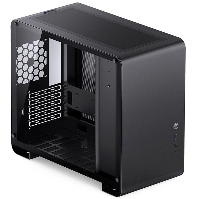 Jonsbo U4 Mini Micro-ATX-Geh&auml;use, Tempered Glass - schwarz image number 1