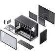 Jonsbo D33 STD PC-Geh&auml;use, Micro-ATX Geh&auml;use, mATX, Tempered Glass - schwarz image number null
