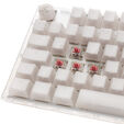 Ducky One 3 Aura White TKL Gaming Keyboard, RGB LED - MX-Silent-Red image number null