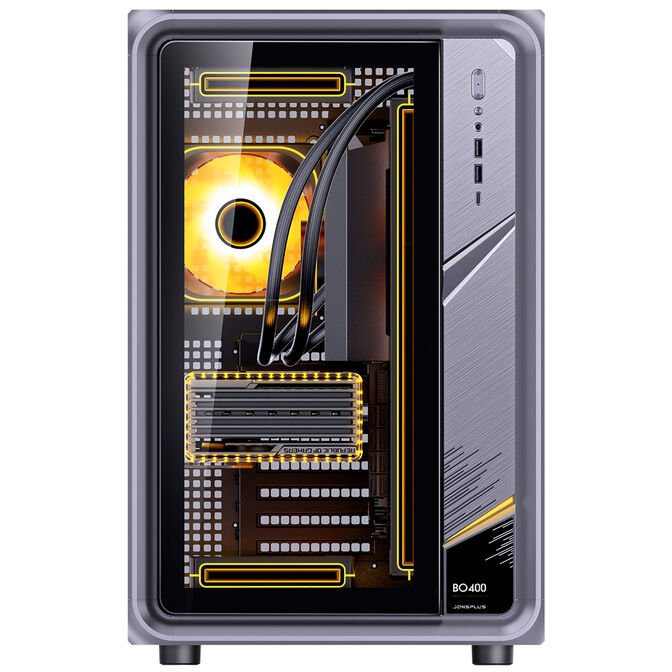 Jonsplus BO400 PC-Geh&auml;use, Midi-Tower, ATX, Tempered Glass &ndash; gunmetal grey image number 11