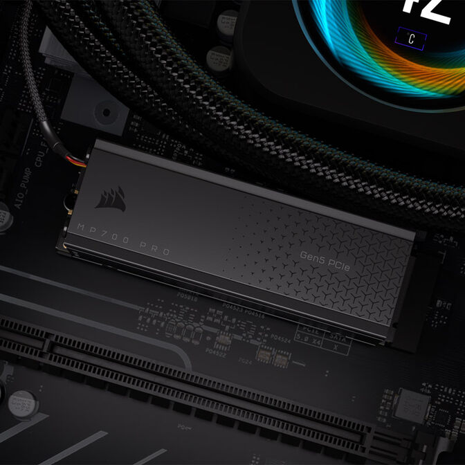 Corsair MP700 Pro NVMe SSD, PCIe 5.0 M.2 Type 2280 - 2 TB with heatsink image number 5