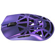 WLMOUSE Beast X Pro Solid Sides Gaming Maus, Omron Optical Switches - lila image number null