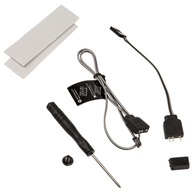 Akasa Dual M.2 PCI-E RGB LED Adapter Karte image number 4