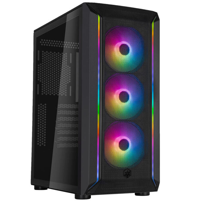 SilverStone Fara 511Z Mid Tower, Tempered Glass - Black image number 0