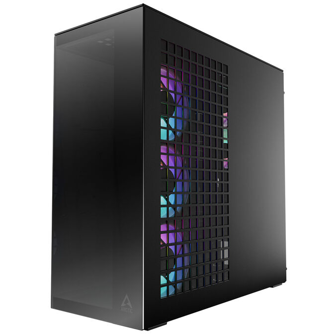 ARCTIC Xtender PC-Geh&auml;use, Midi-Tower, E-ATX, RGB, Tempered Glass - inklusive vertikaler GPU-Halterung & Riser-Kabel, schwarz image number 1