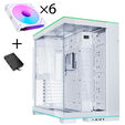 Lian Li O11 Dynamic EVO RGB PC-Geh&auml;use Bundle, Midi-Tower, ARGB, Tempered Glass + 6x UNI FAN SL-INF Reverse Blade L&uuml;fter - wei&szlig; image number null
