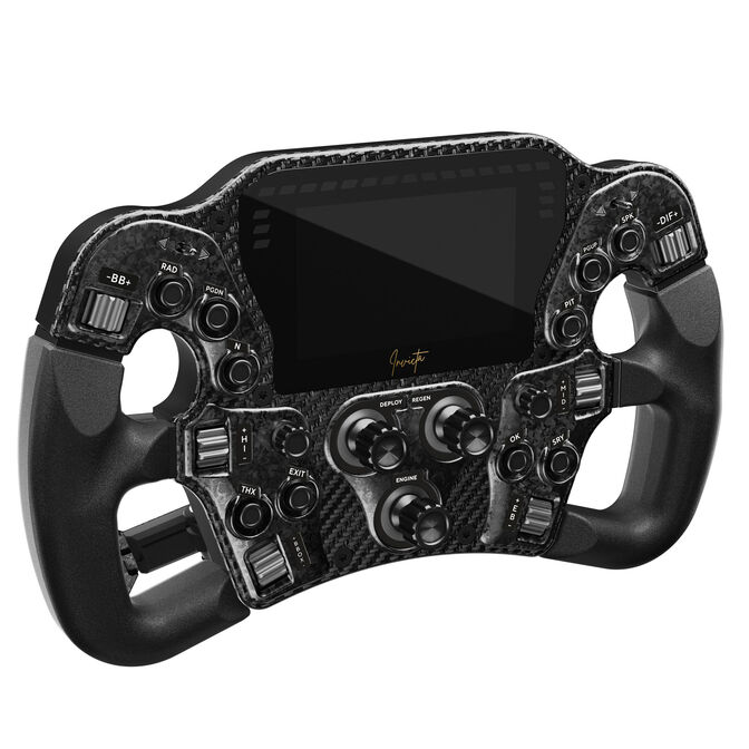 Asetek SimSports Invicta Formula Steering Wheel - black + The Forte Wheelbase (18 Nm) image number 1