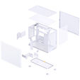 Jonsbo D32 PRO Mesh PC-Geh&auml;use, Mini-Geh&auml;use, mATX - wei&szlig; image number null