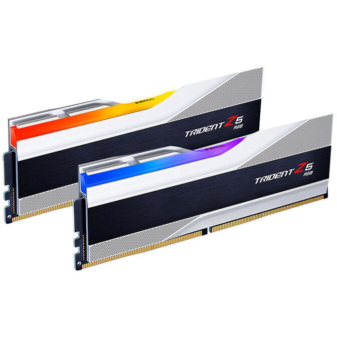 G.Skill Trident Z5 RGB DDR5-7600 RAM, CL36, XMP - 32 GB Dual-Kit, silver image number 0