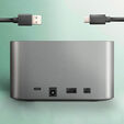 AXAGON ADSA-DC USB3.2 Gen1 - 2x SATA 6G CLONE DUAL HDD Dock Station ASMedia image number null
