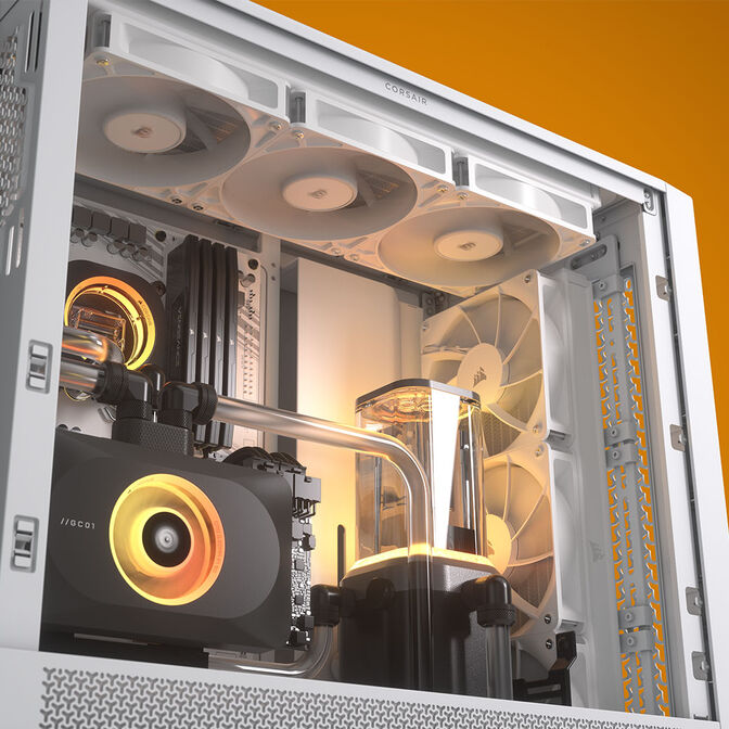 Corsair Frame 4000D PC-Geh&auml;use, Midi-Tower, E-ATX, Tempered Glass - wei&szlig; image number 15