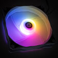 Bitspower Notos RGB PWM L&uuml;fter, 120mm - wei&szlig;, 5er-Pack image number null