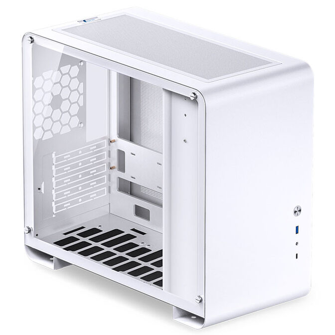 Jonsbo U4 Mini Micro-ATX-Geh&auml;use, Tempered Glass - wei&szlig; image number 1