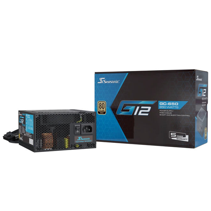Seasonic G12 GC 80 PLUS Gold Netzteil - 650 Watt, schwarz image number 7