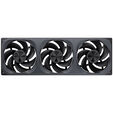 Jonsbo ZA-420BR PWM Fan, Reverse, ARGB - 3x 140mm, black image number null