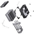 Jonsbo CR-1400 V2 CPU cooler, RGB - 92mm, black image number null