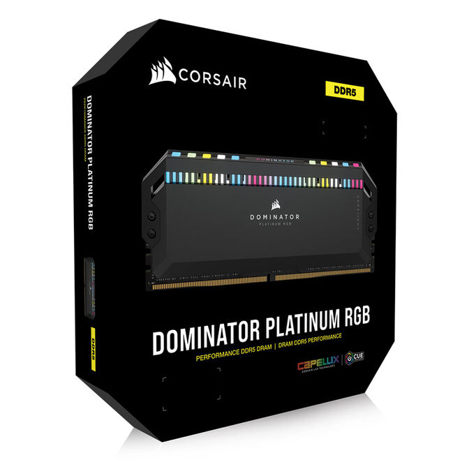 Corsair Dominator Platinum RGB DDR5-6400 RAM, CL32, XMP - 64GB Quad-Kit, black image number 9