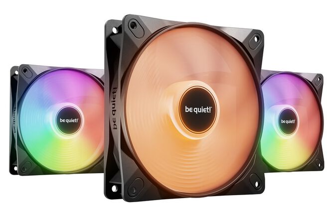 be quiet! Light Wings LX ARGB PWM L&uuml;fter, Triple Pack - 120mm, schwarz image number 0