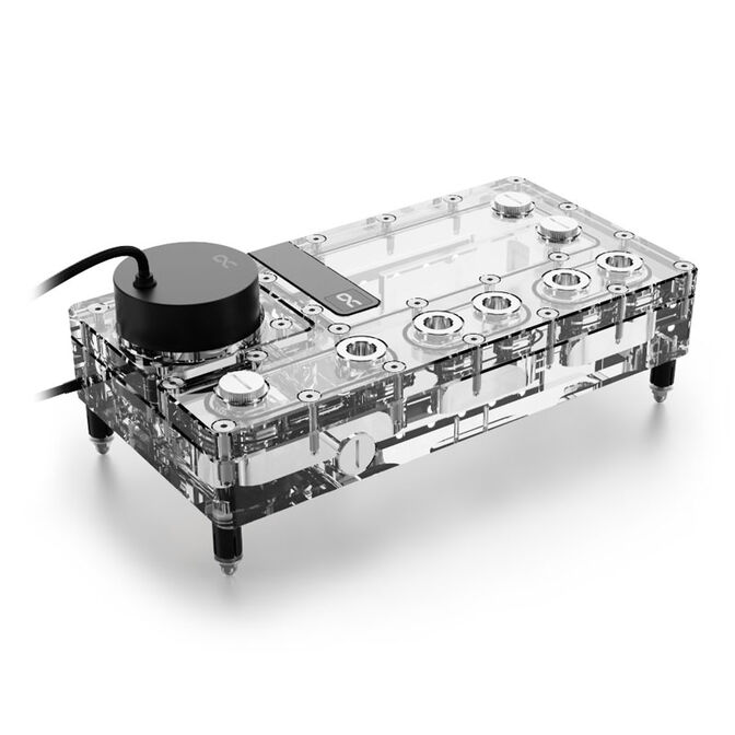 Alphacool Core Distro Plate 240 mm Rechts mit VPP, ARGB - Acryl image number 0