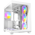 Antec C5 PC case, mid tower, ATX, RGB, tempered glass - white image number null